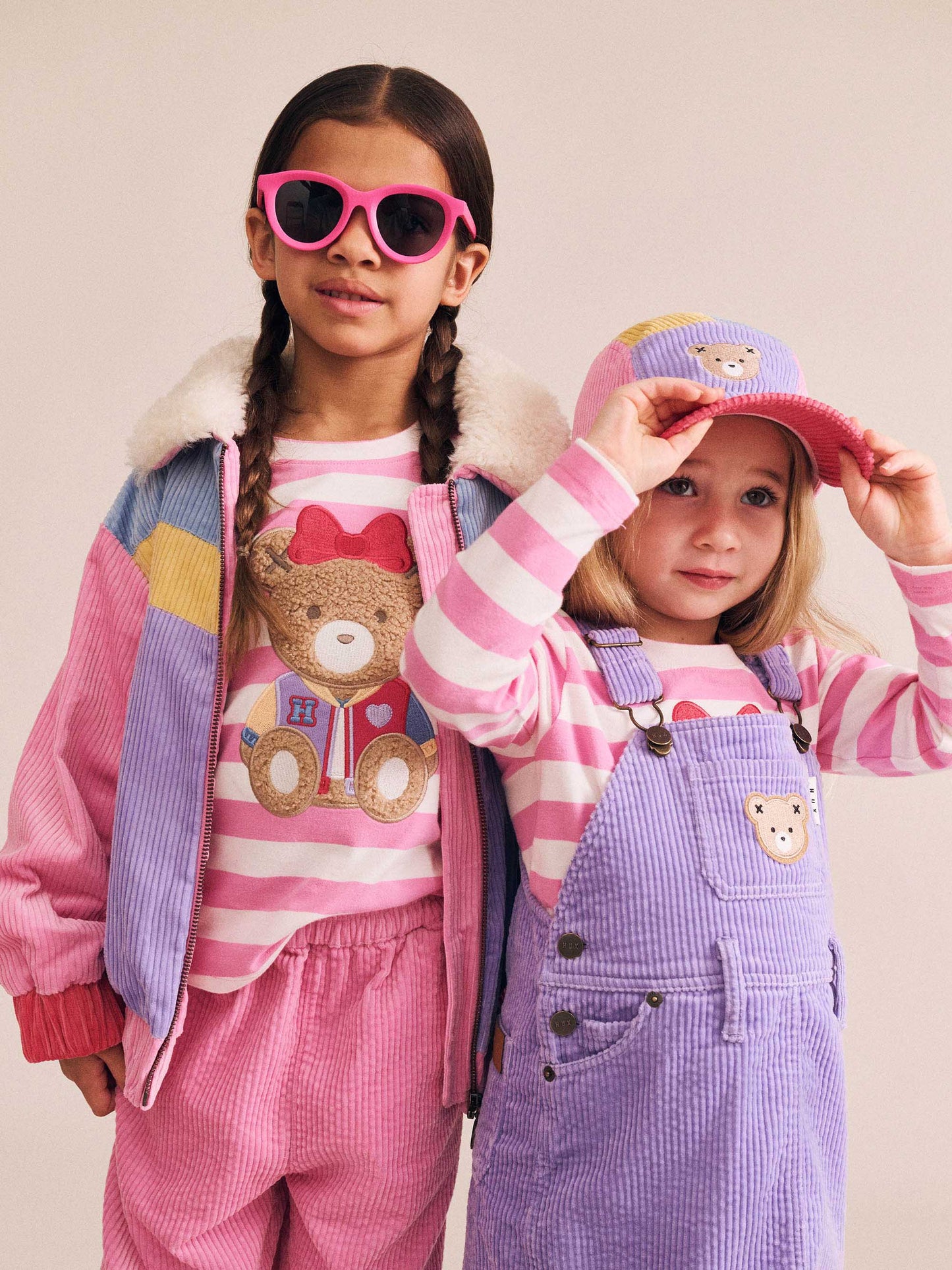 Huxbaby Classic Cord Pinafore Violet