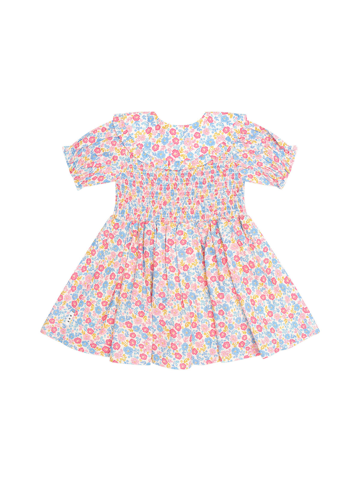 Huxbaby Vintage Floral Shirred Collar Dress
