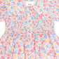 Huxbaby Vintage Floral Shirred Collar Dress