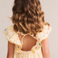 Huxbaby Flowerfield Stripe Shirred Dress