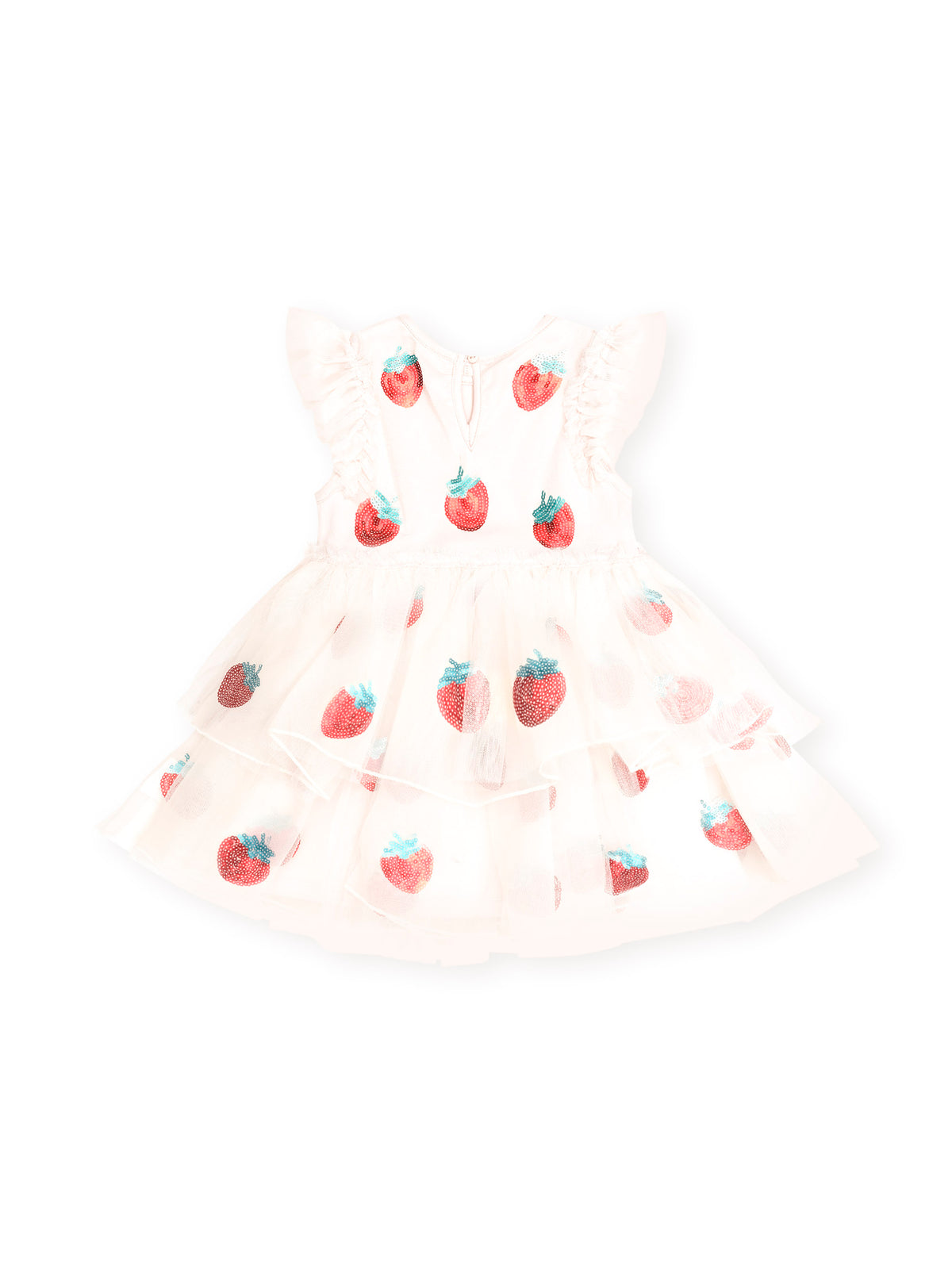 Huxbaby Sequin Strawberry Tulle Dress