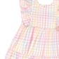 Huxbaby Rainbow Check Frill Dress