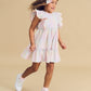 Huxbaby Rainbow Check Frill Dress