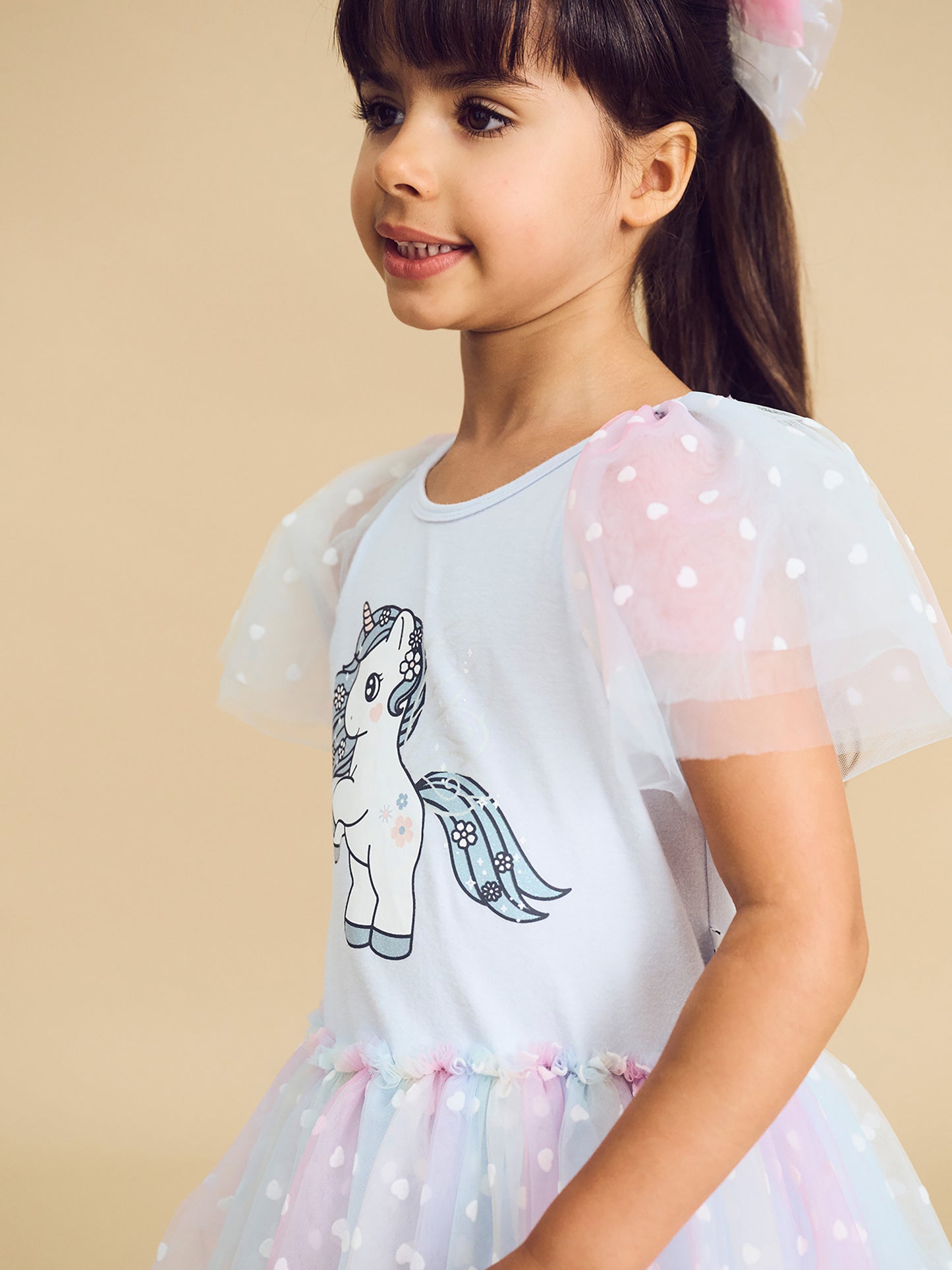 Huxbaby Flutter Unicorn Ballet Dress Pastel Rainbow