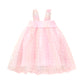 Huxbaby Sweetheart Shirred Tulle Dress Pastel Rainbow