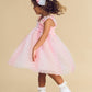 Huxbaby Sweetheart Shirred Tulle Dress Pastel Rainbow