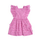 Huxbaby Frilly Broderie Pinafore Dress Magenta
