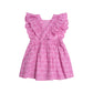 Huxbaby Frilly Broderie Pinafore Dress Magenta