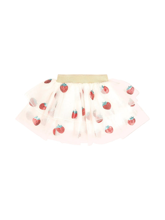 Huxbaby Sequin Strawberry Tulle Skirt