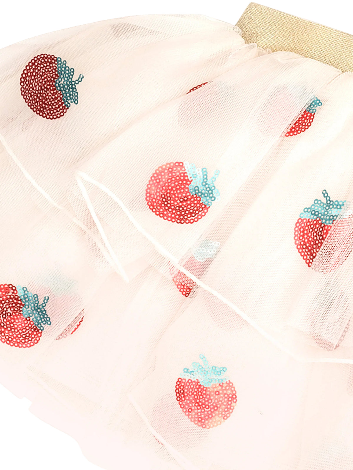 Huxbaby Sequin Strawberry Tulle Skirt