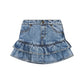 Huxbaby Dreamy Denim Tirered Skirt Denim Blue