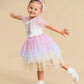 Huxbaby Unicorn Tiered Rainbow Party Dress