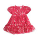 Huxbaby Golden Cherries Puff Sleeve Tulle Dress