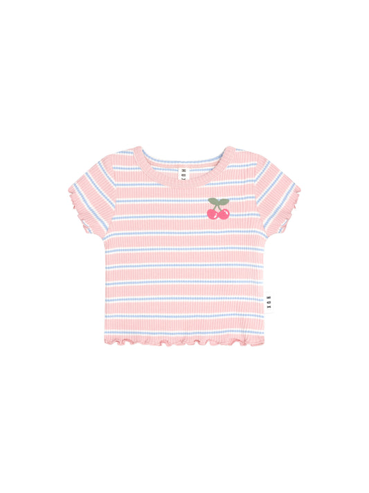 Huxbaby Candy Stripe Rib Tee