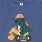 Huxbaby Tradie Dino Top Vintage Blue