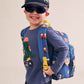 Huxbaby Tradie Dino Top Vintage Blue