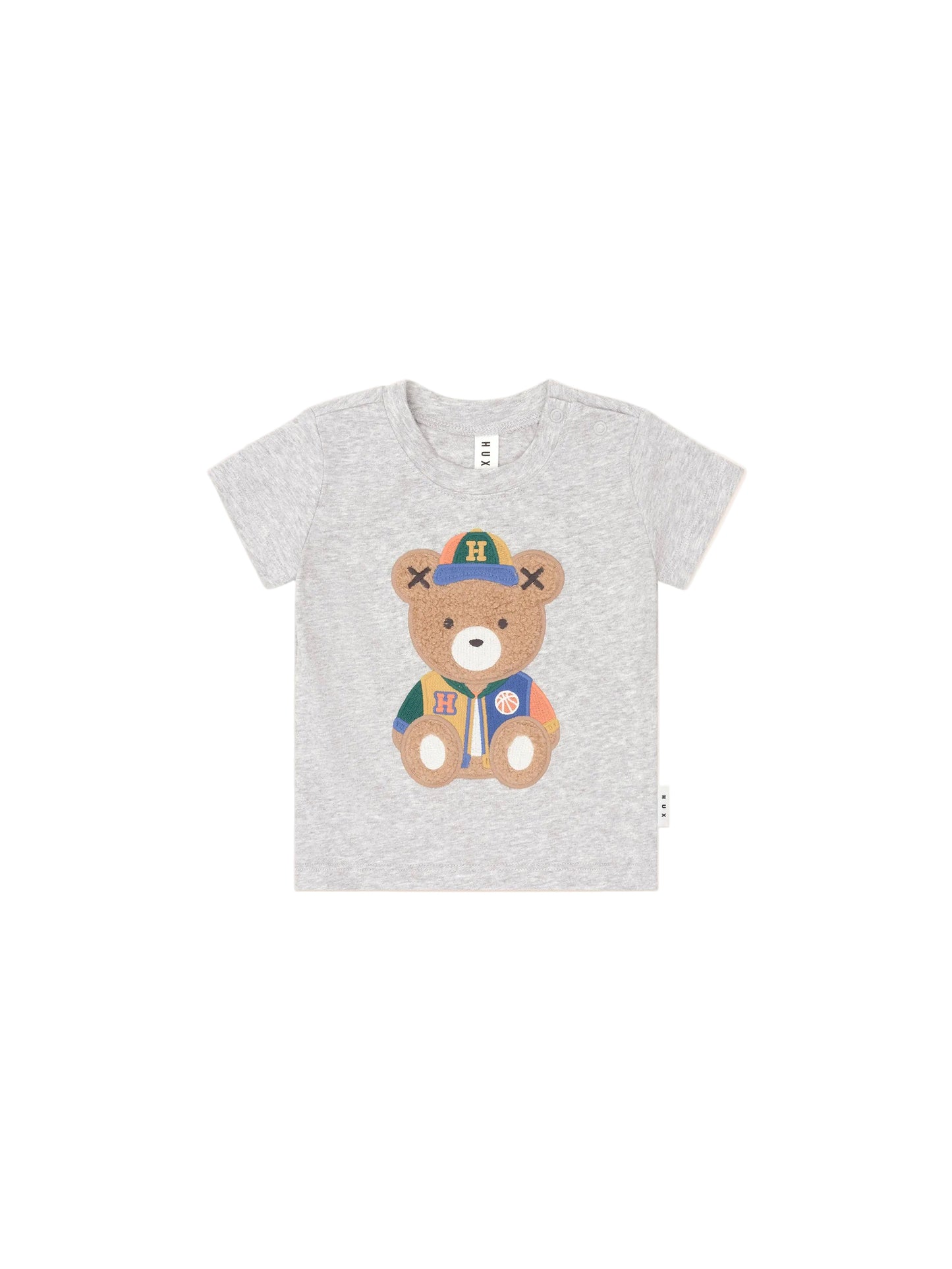Huxbaby Varsity Grey Tee Grey Marle