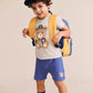 Huxbaby Varsity Grey Tee Grey Marle