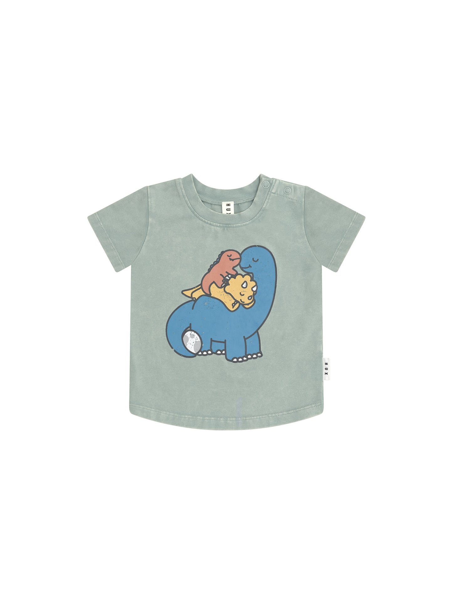 Huxbaby Cuddlesaurus T-Shirt Washed Jalapeno