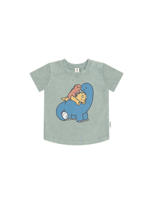 Huxbaby Cuddlesaurus T-Shirt Washed Jalapeno