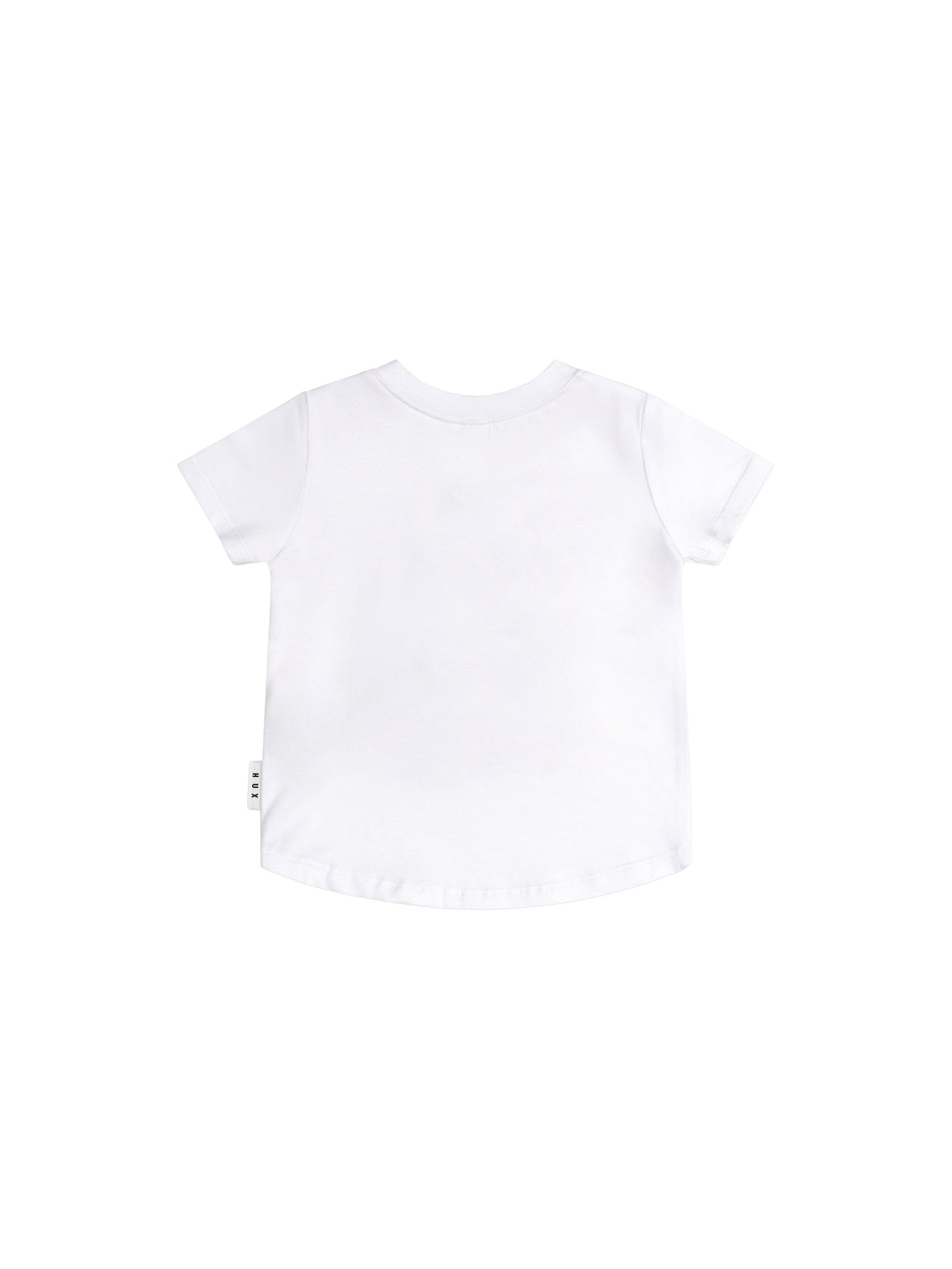 Huxbaby Tradie Furry Dino T-Shirt White