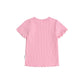 Huxbaby Pink Rib Tee Strawberry