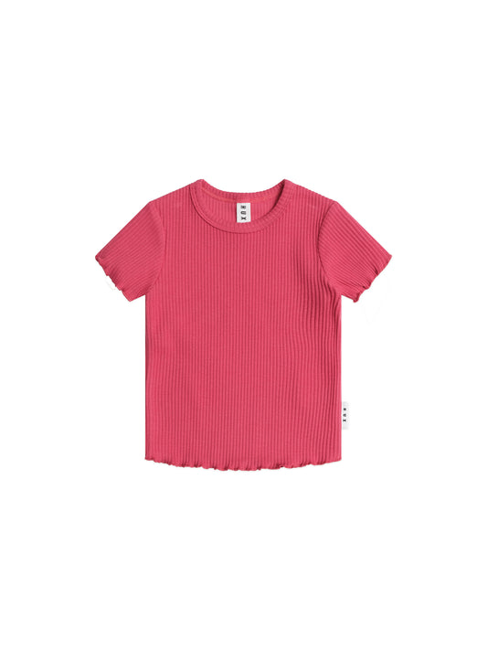 Huxbaby Cherry Rib Tee Cherry