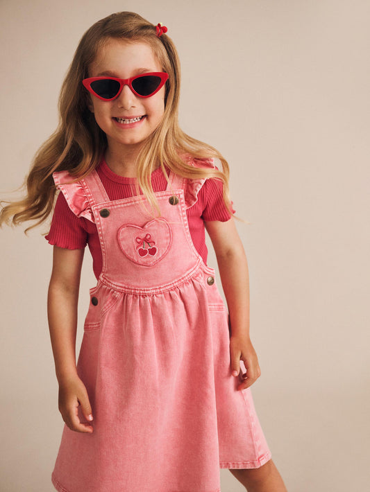 Huxbaby Cherry Rib Tee Cherry