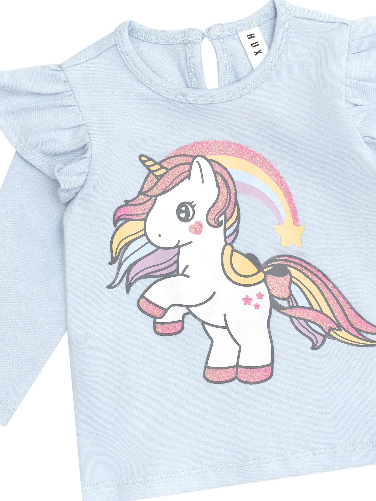 Huxbaby Rainbow Unicorn Frill Top Ice Water