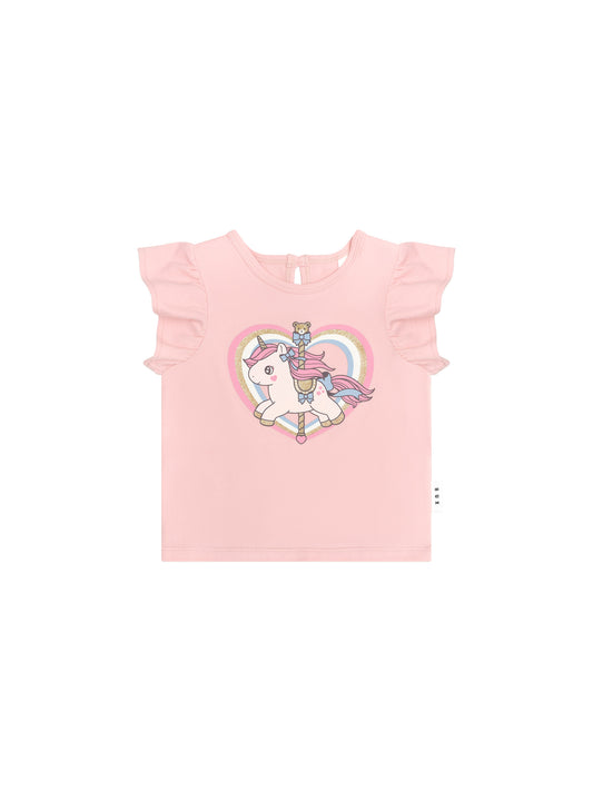 Huxbaby Carousel Frill T-Shirt Candy