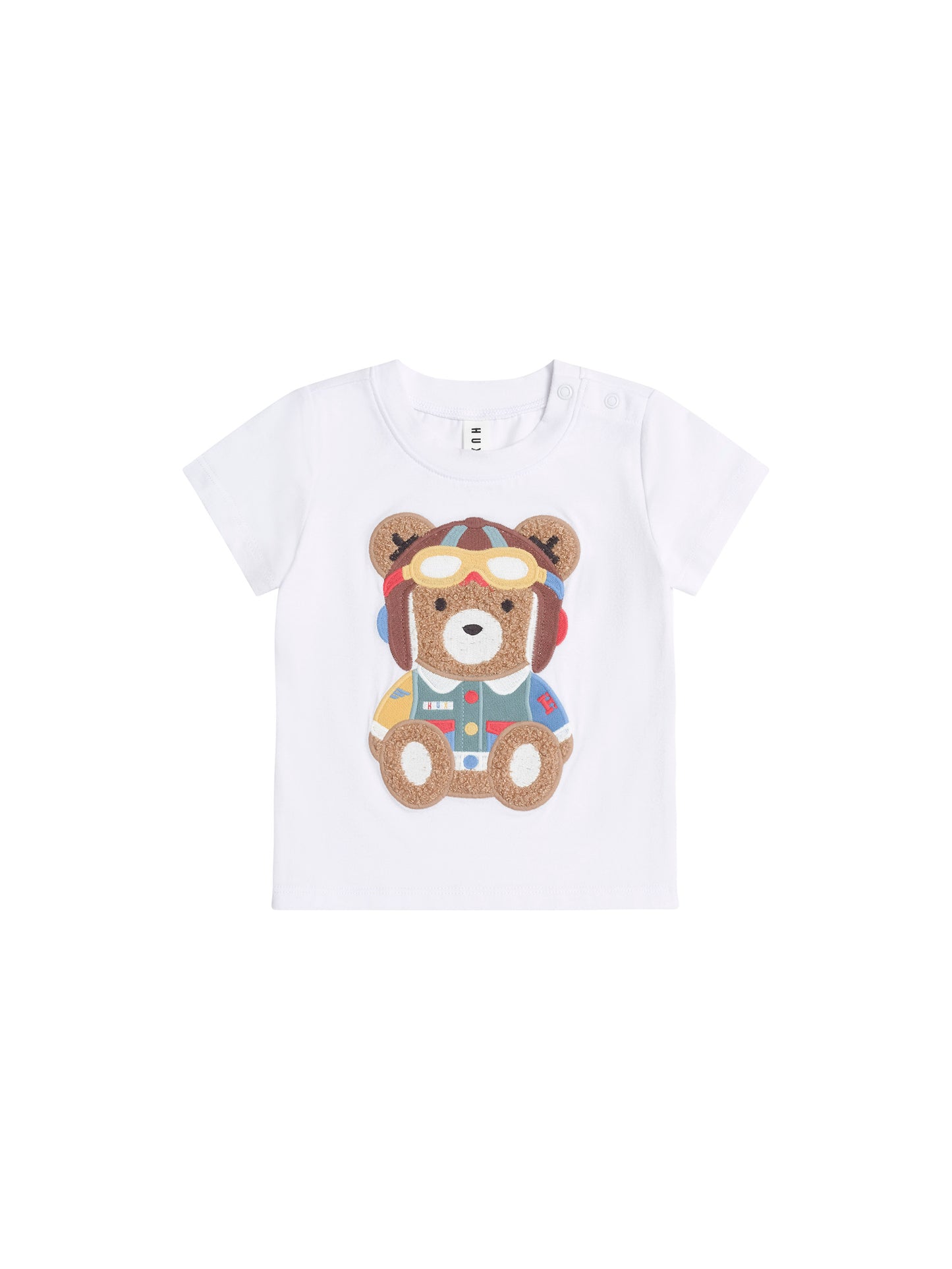 Huxbaby Pilot Huxbear Tee White