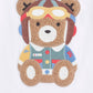 Huxbaby Pilot Huxbear Tee White