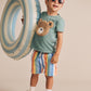 Huxbaby Furry Huxbear Tee Granite Green