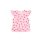 Huxbaby Strawberry Print Rib Peplum Tee