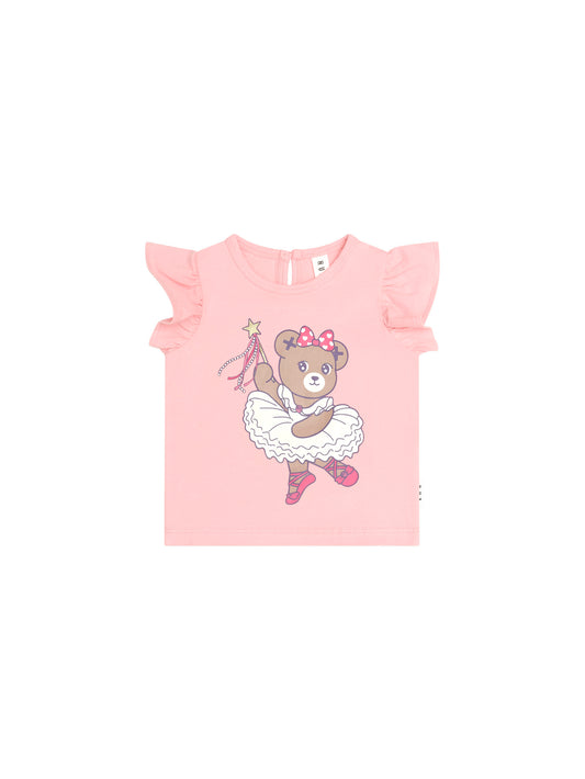 Huxbaby Ballerina Huxette Frill Tee Vintage Pink