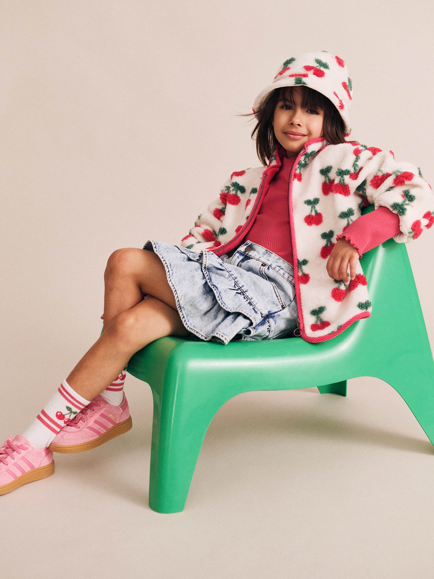 Huxbaby Cherry Rib Skivvy Cherry