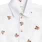 Huxbaby Shortsleeve Huxbear Button Up Crisp White