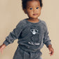 Huxbaby Skater Bear Jumper Vintage Black