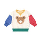 Huxbaby Furry Huxbear Colour Block Sweatshirt Oat Marle