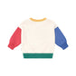 Huxbaby Furry Huxbear Colour Block Sweatshirt Oat Marle
