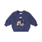 Huxbaby Tradie Dino Sweatshirt Washed Navy