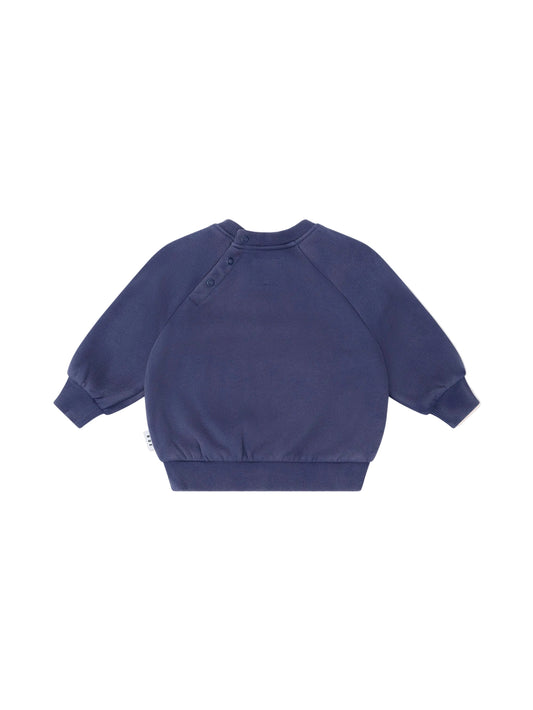 Huxbaby Tradie Dino Sweatshirt Washed Navy