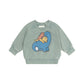 Huxbaby Cuddlesaurus Sweatshirt Washed Jalapeno