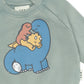 Huxbaby Cuddlesaurus Sweatshirt Washed Jalapeno