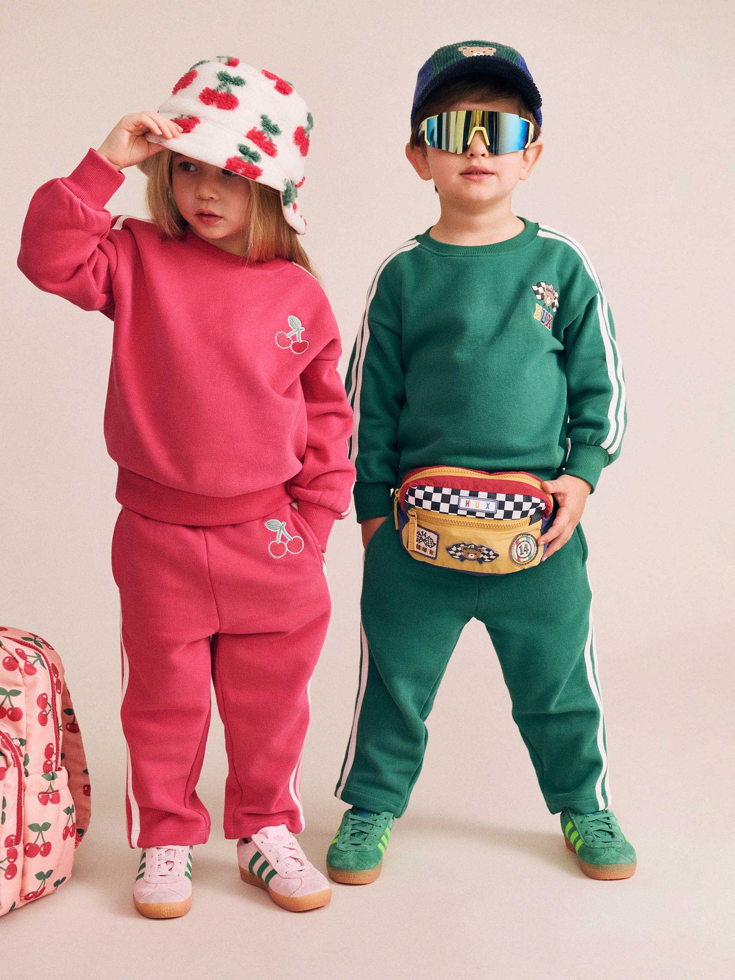 Huxbaby Cherry Racer Stripe Sweatshirt