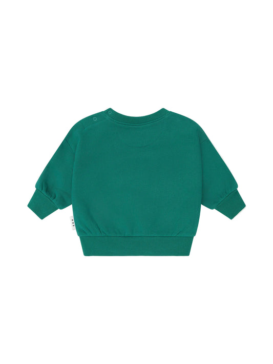 Huxbaby Racer Stripe Sweatshirt Emerald