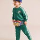 Huxbaby Racer Stripe Sweatshirt Emerald