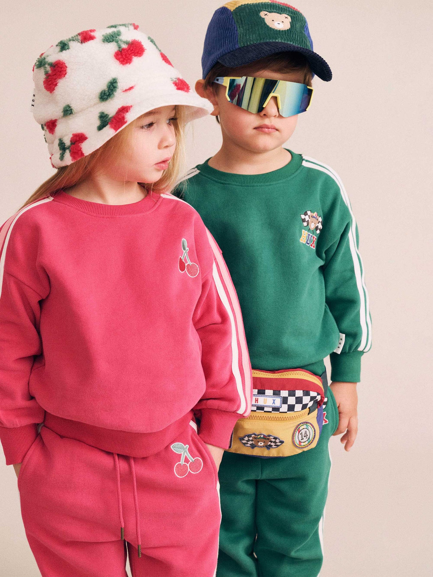 Huxbaby Racer Stripe Sweatshirt Emerald