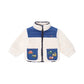 Huxbaby Patches Cord Sherpa Jacket  Cobolt / Ecru