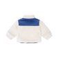 Huxbaby Patches Cord Sherpa Jacket  Cobolt / Ecru